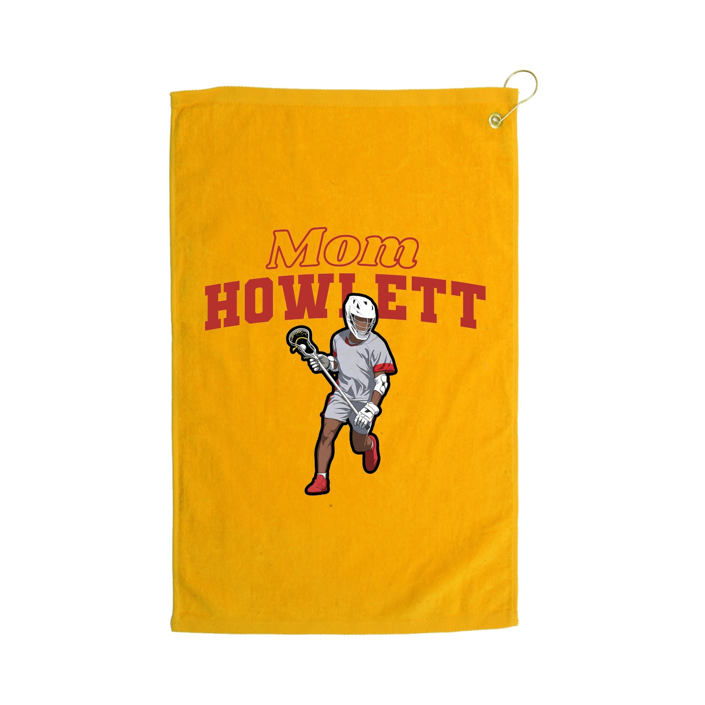 Golf Towel — Mothers Day Block in Gold
