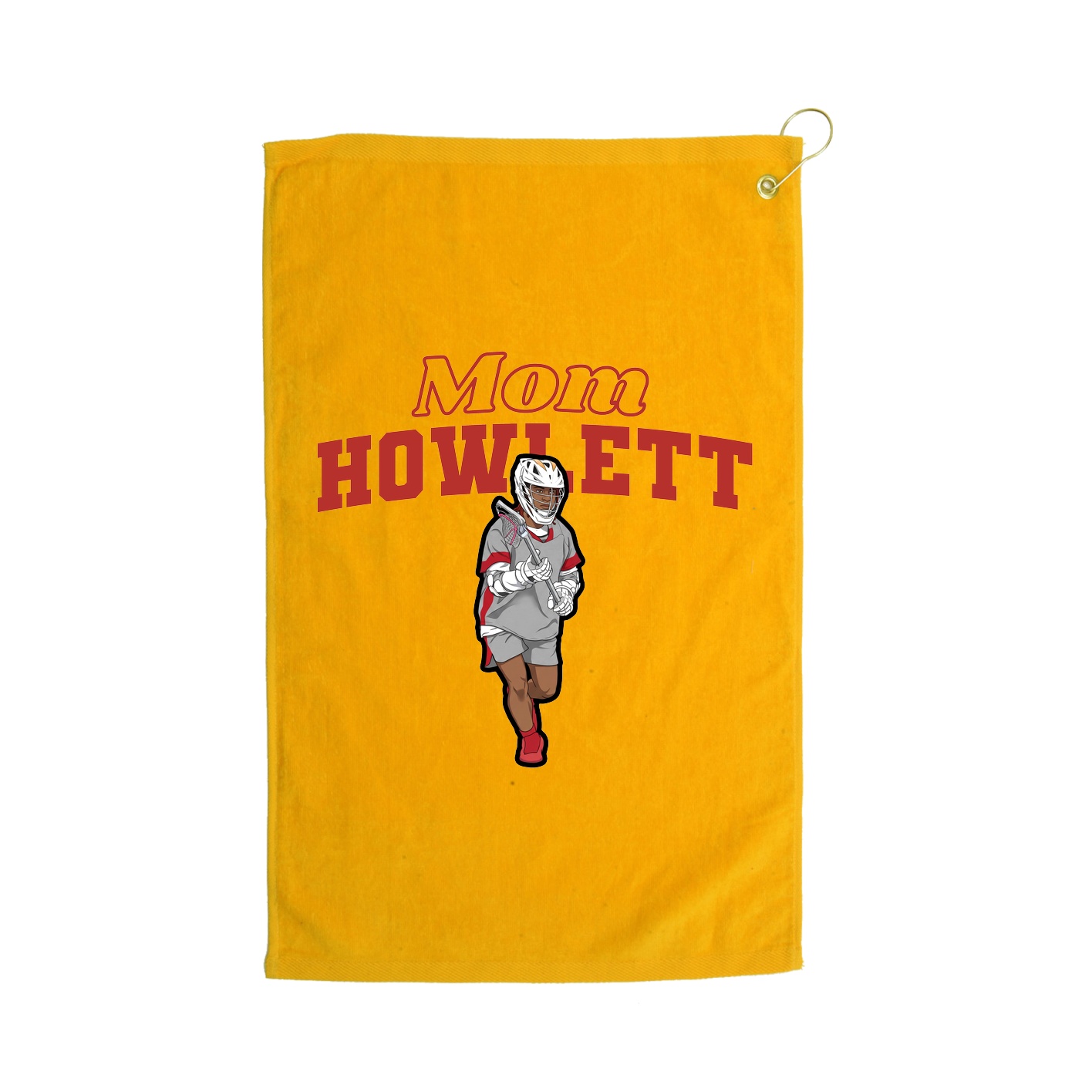 Golf Towel — Mothers Day Block in Gold