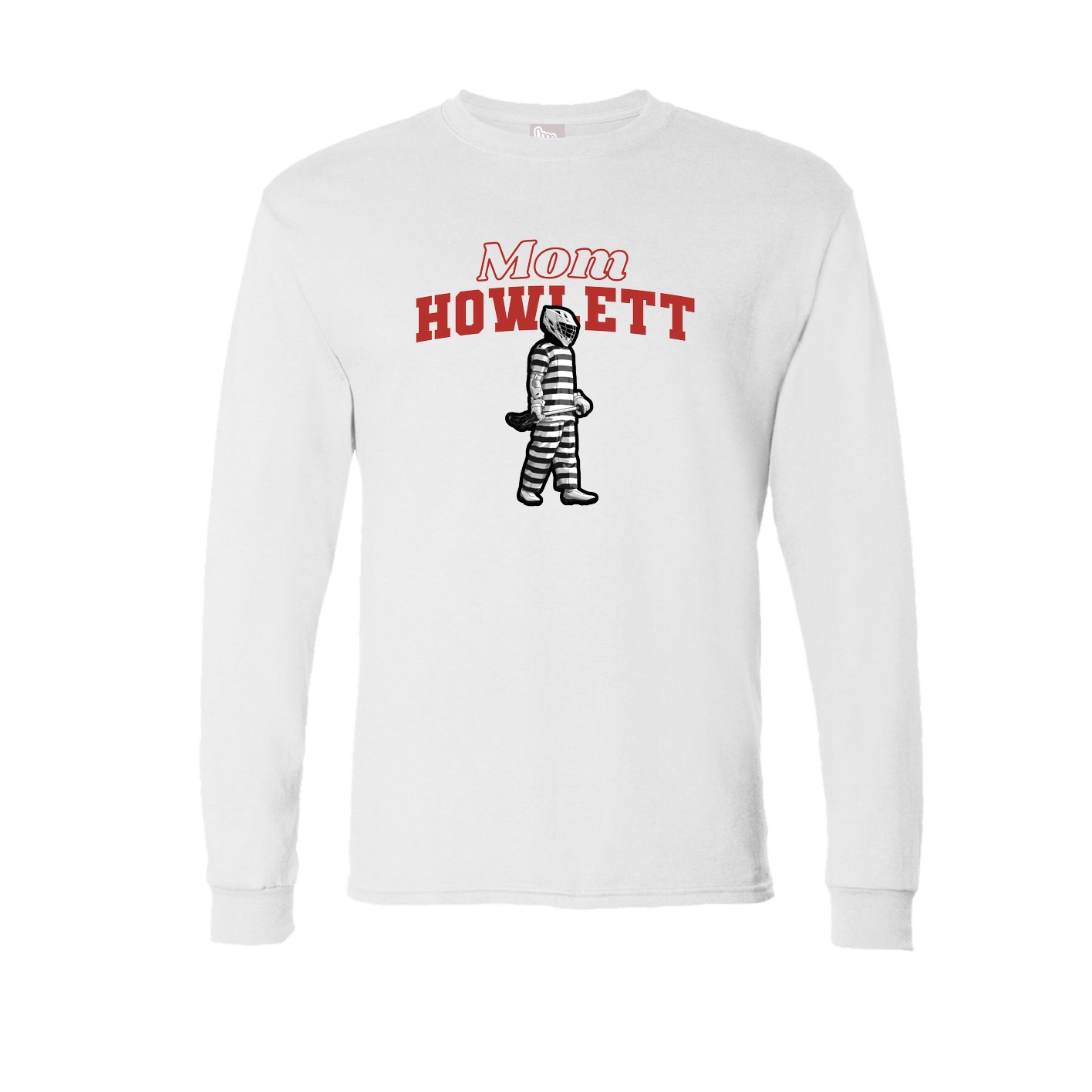 Long Sleeve Tee — Mothers Day Block in White