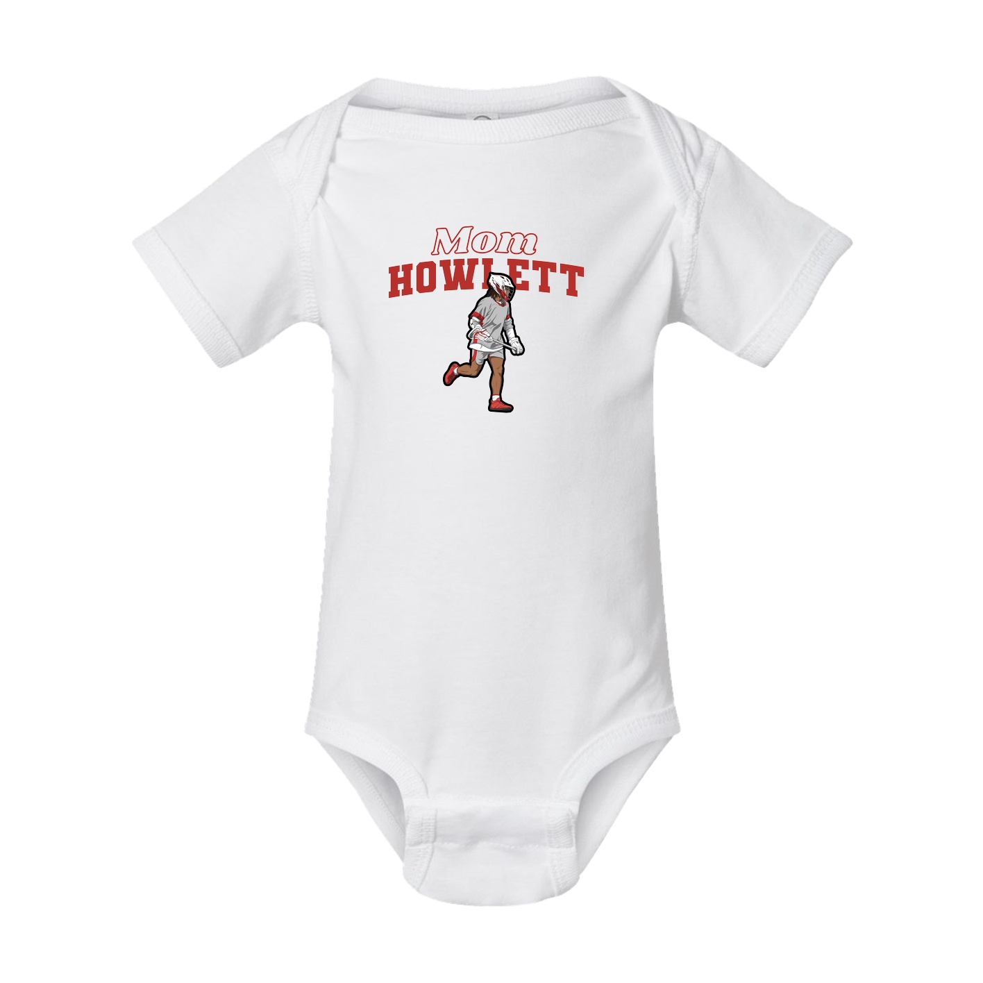 Baby Onesie — Mothers Day Block in White