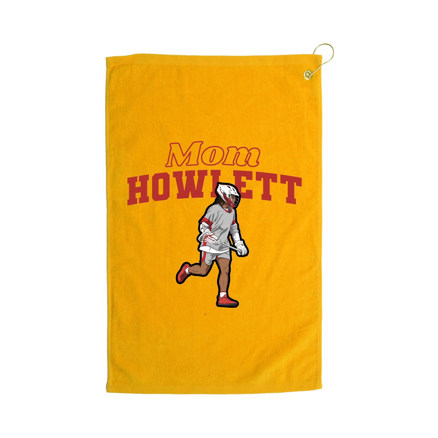 Golf Towel — Mothers Day Block in Gold