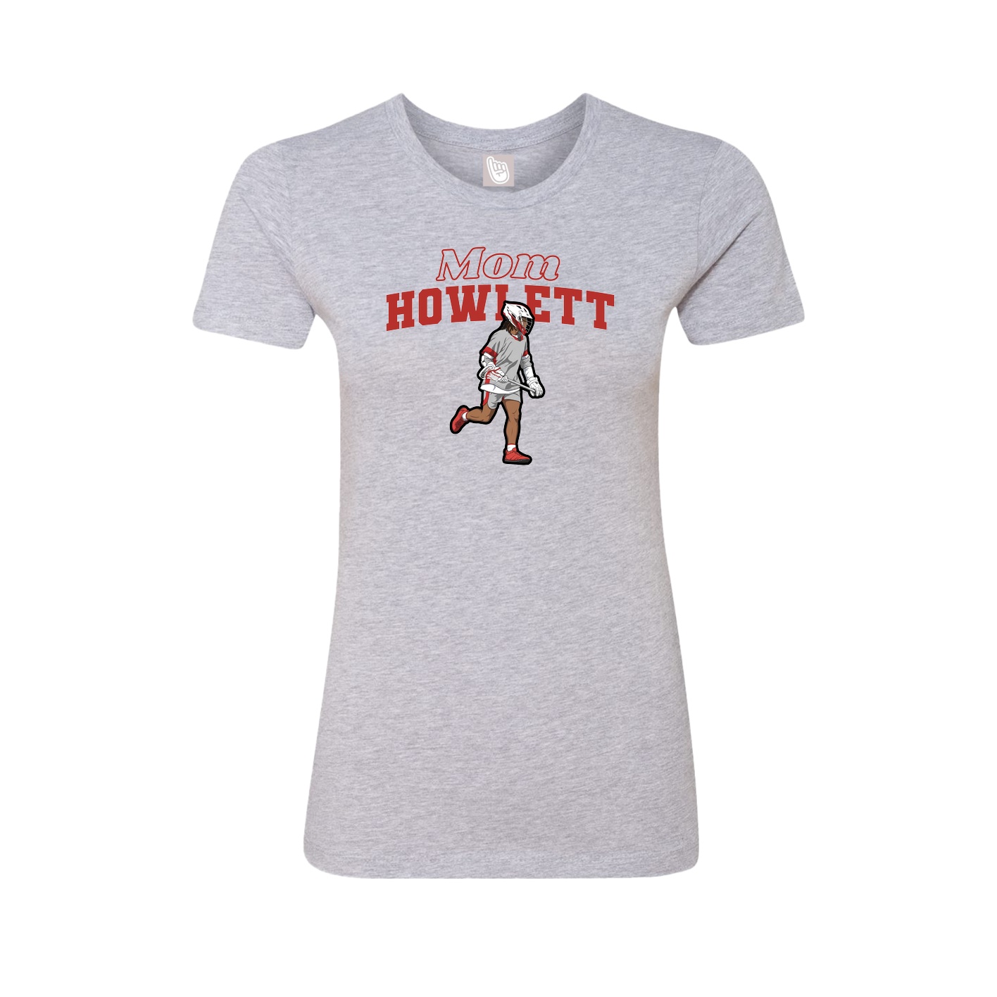 Womens Tee — Mothers Day Block in Grey