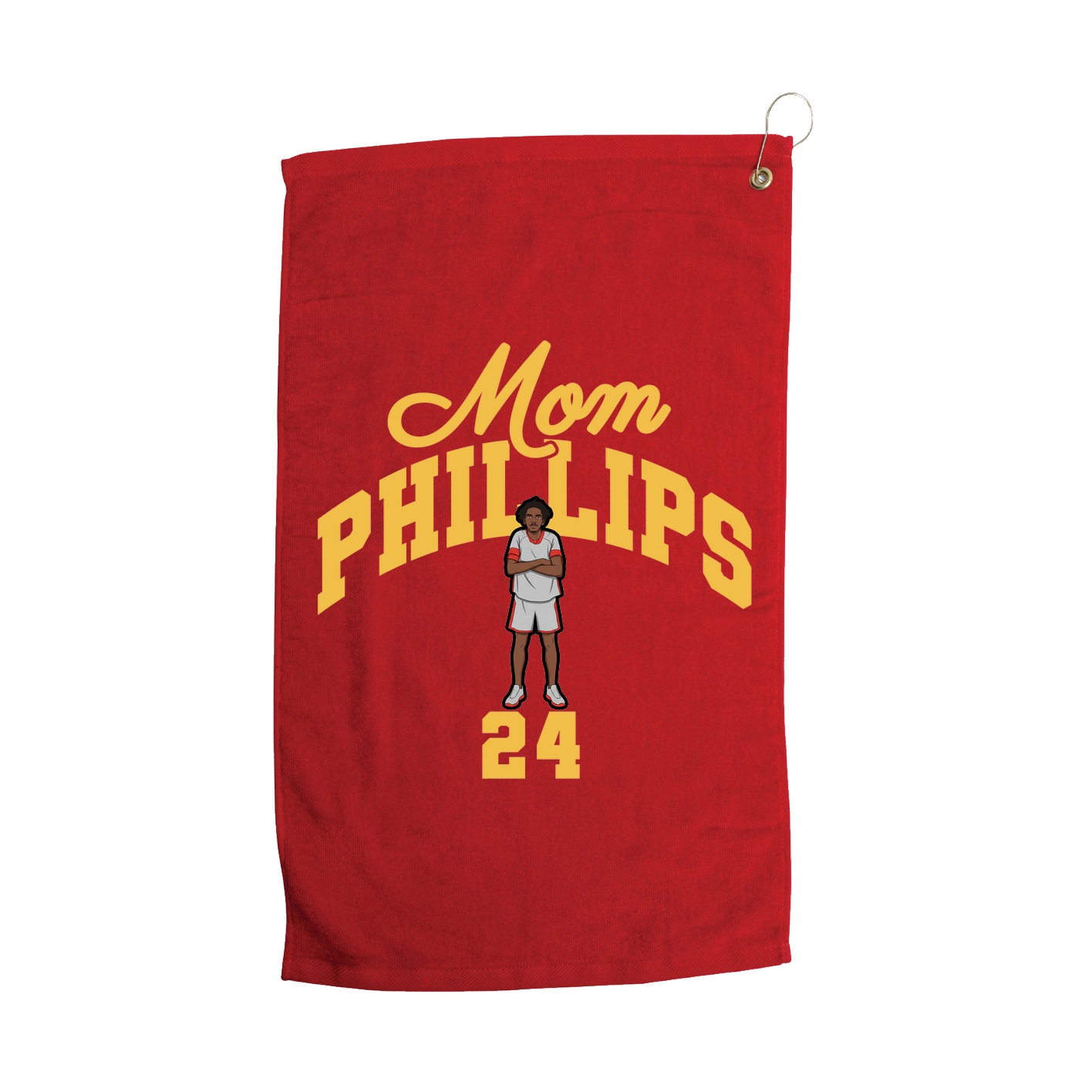 Golf Towel — Mothers Day Arch in Red