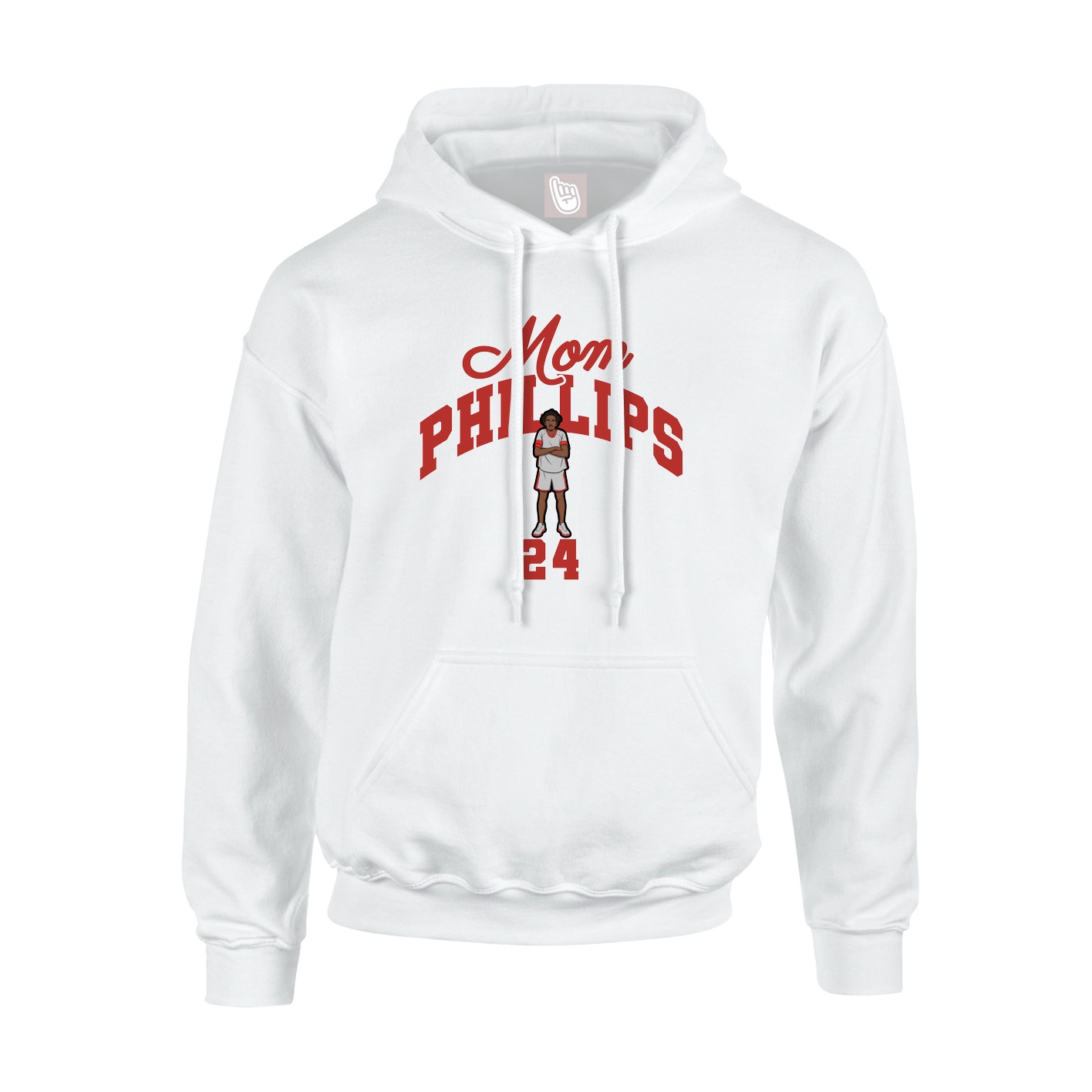 Youth Hoodie — Mothers Day Arch in White
