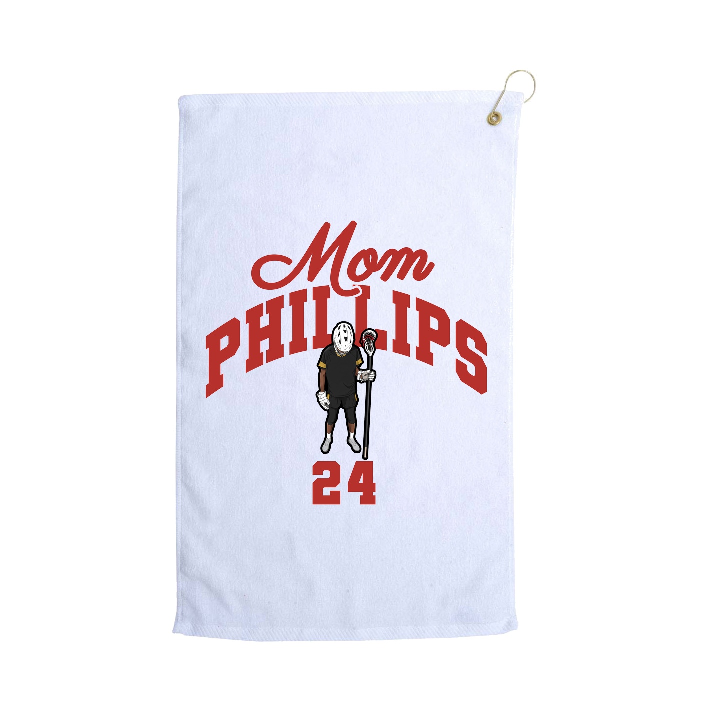 Golf Towel — Mothers Day Arch in White