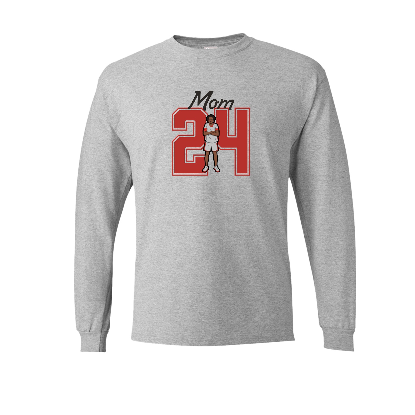 Long Sleeve Tee — Mothers Day Shirsey in Grey