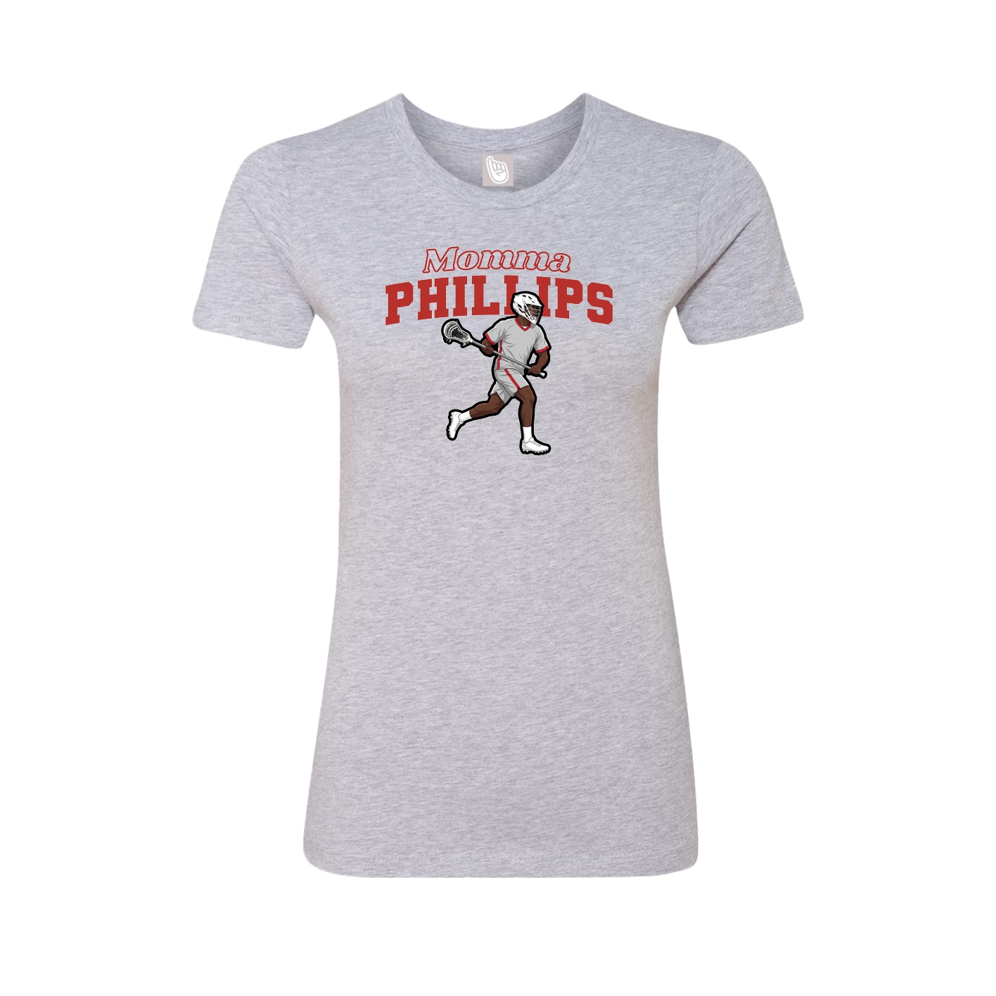 Womens Tee — Mothers Day Block in Grey