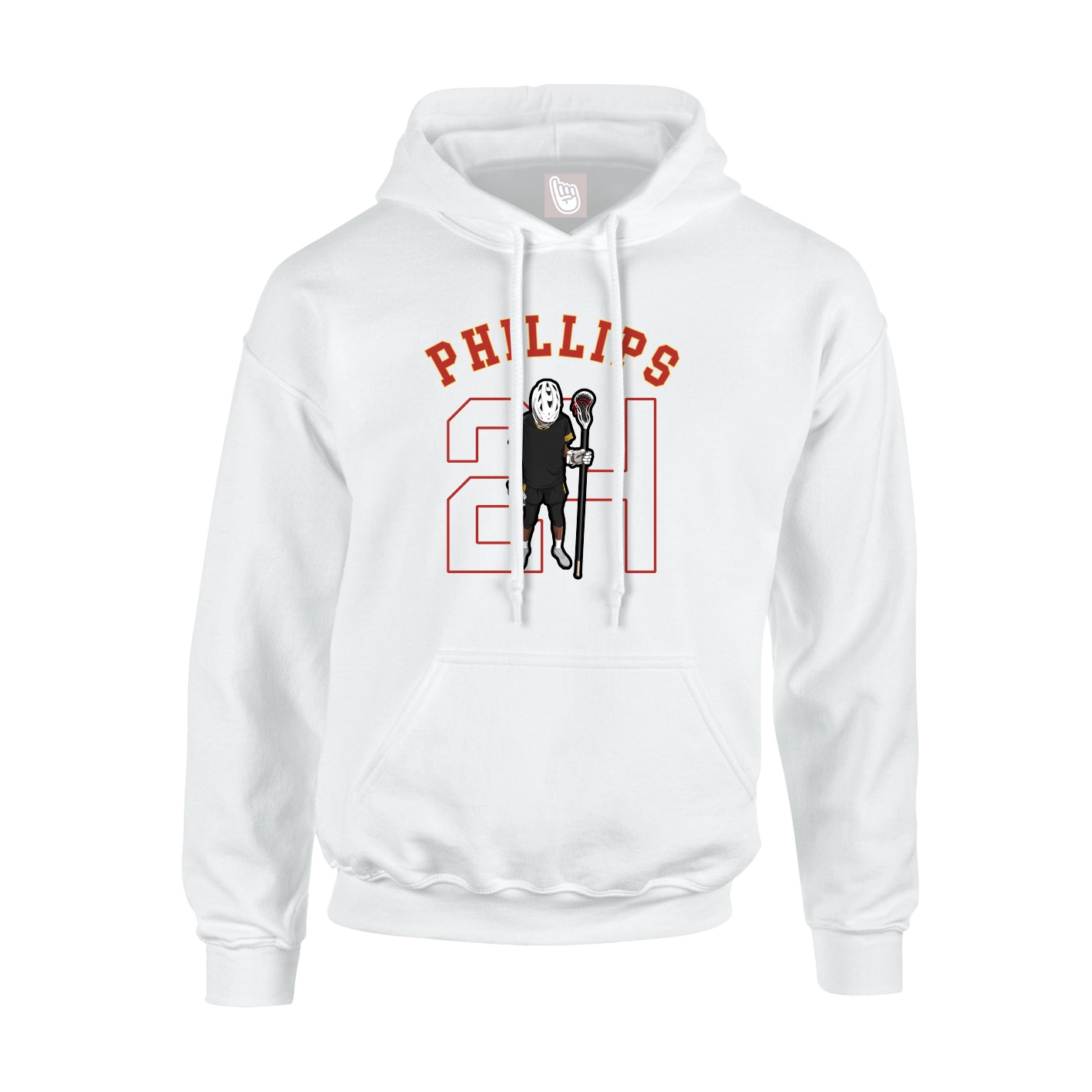 Youth Hoodie — Shirsey Arch in White