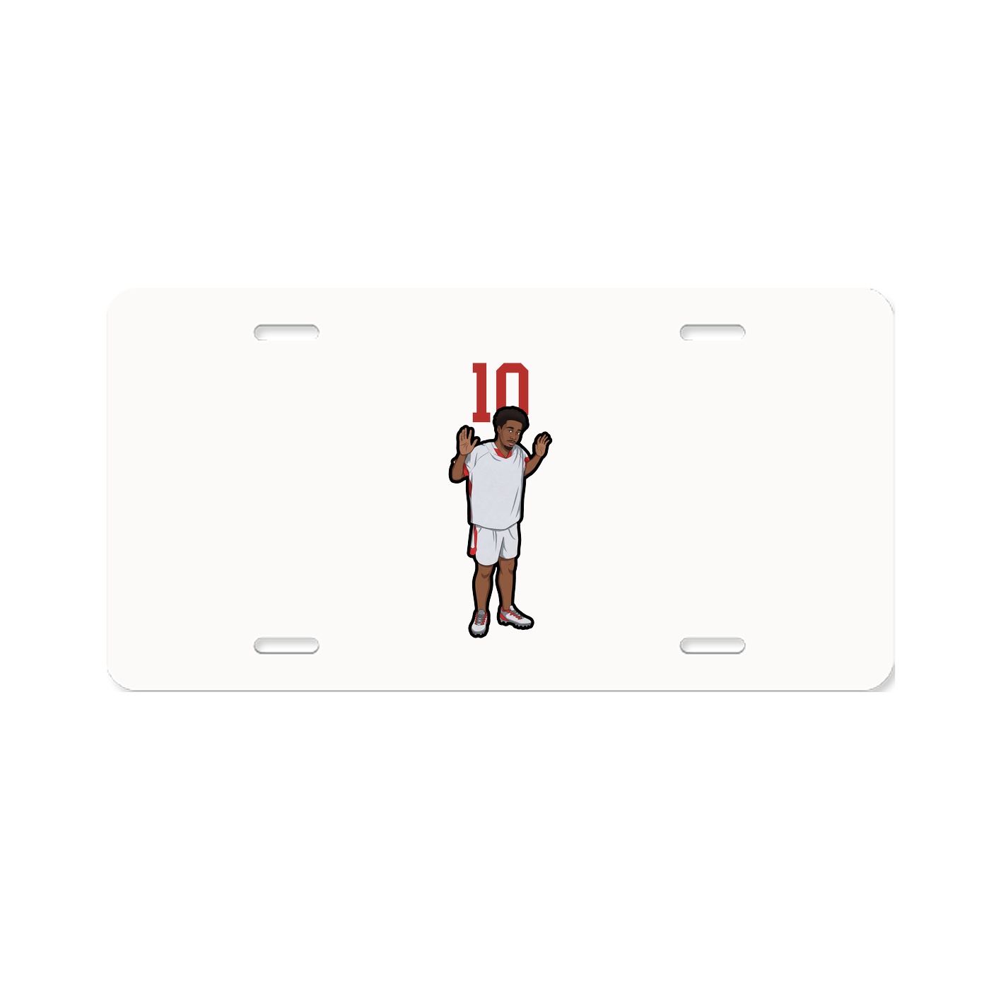License Plate — Number Top in Classic