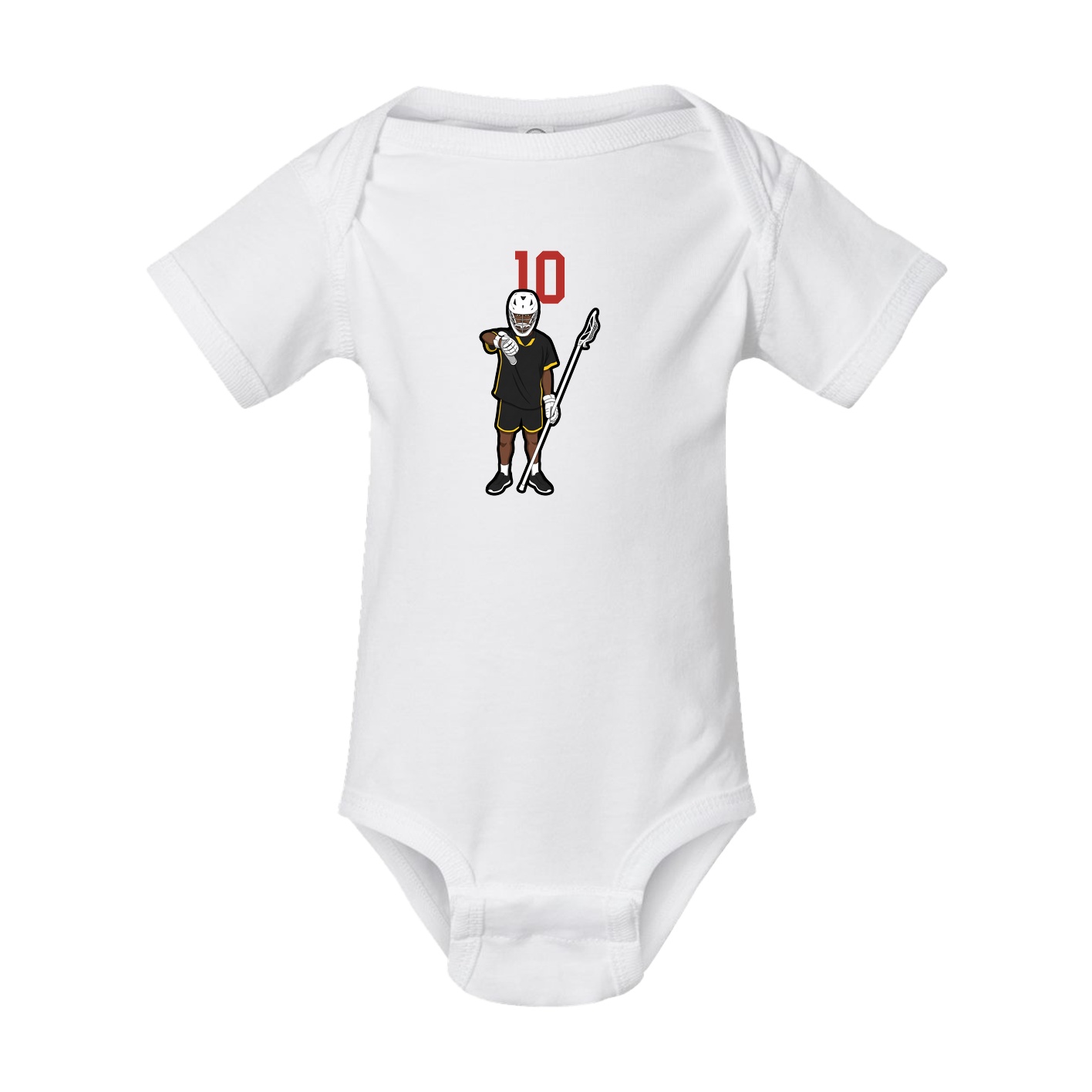 Baby Onesie — Number Top in White