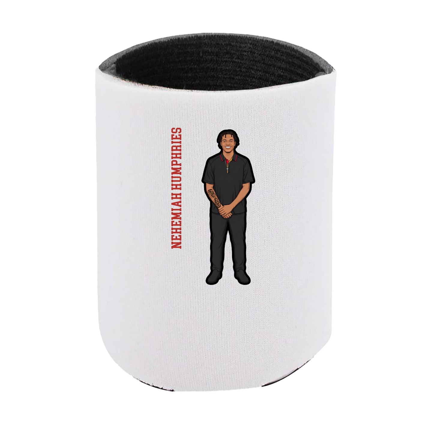 Can Holder — Name Vertical in White