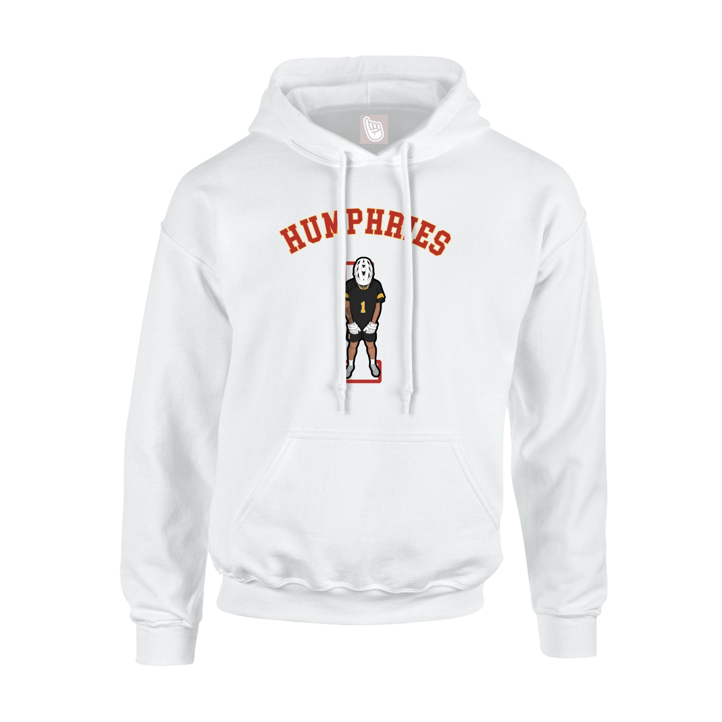 Youth Hoodie — Shirsey Arch in White