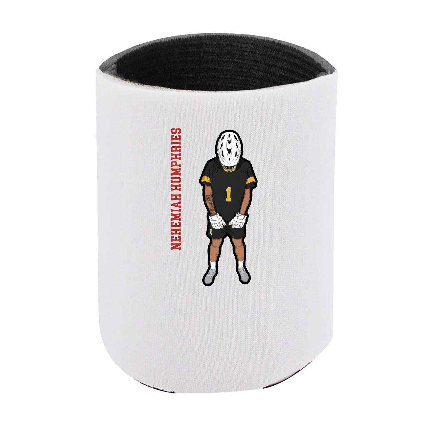 Can Holder — Name Vertical in White