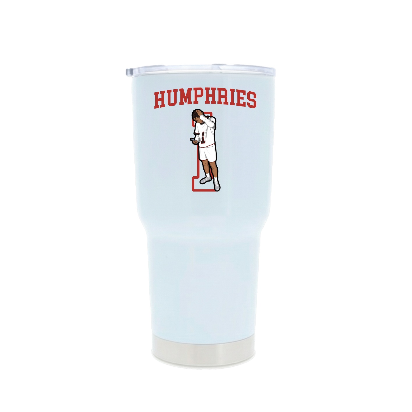 30oz Stainless Steel Tumbler — Shirsey in White