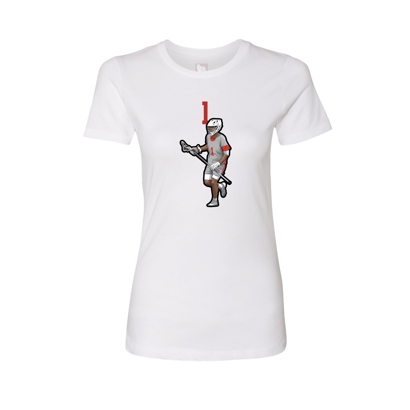 Womens Tee — Number Top in White