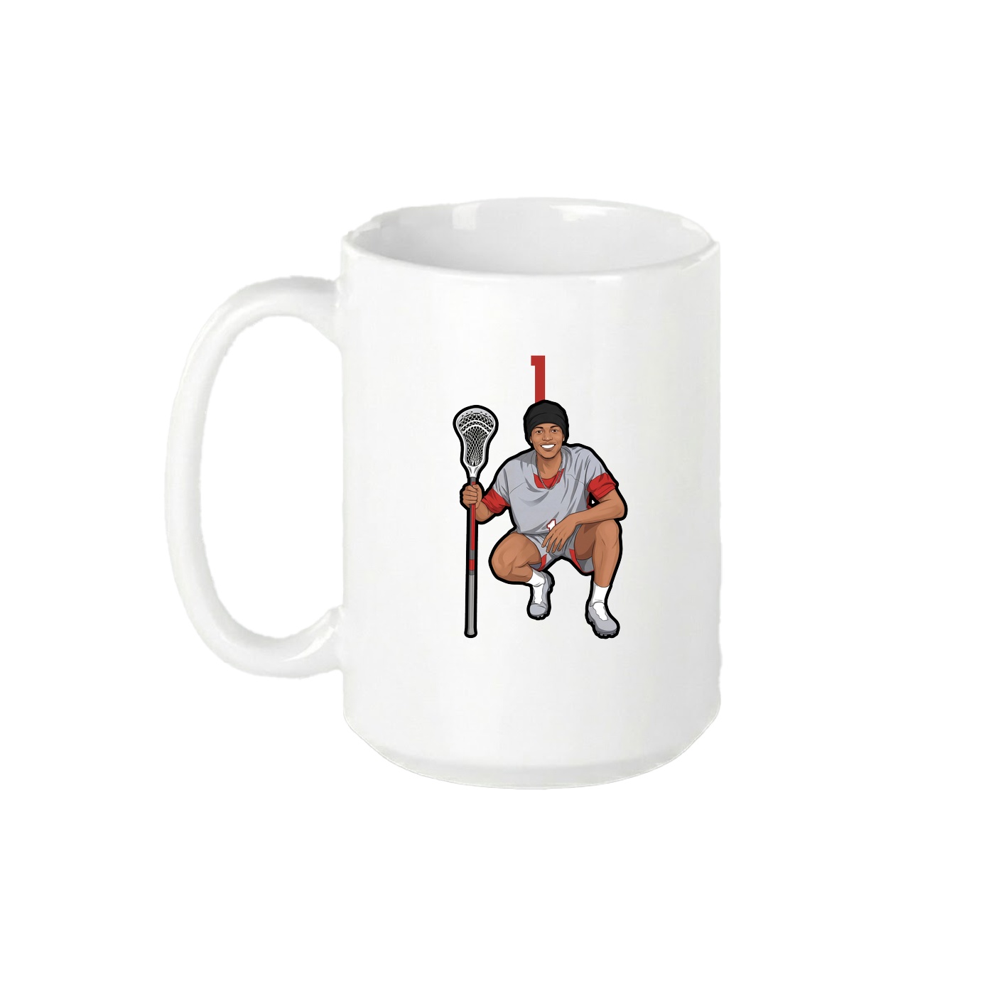 15oz Coffee Mug — Number Top in White