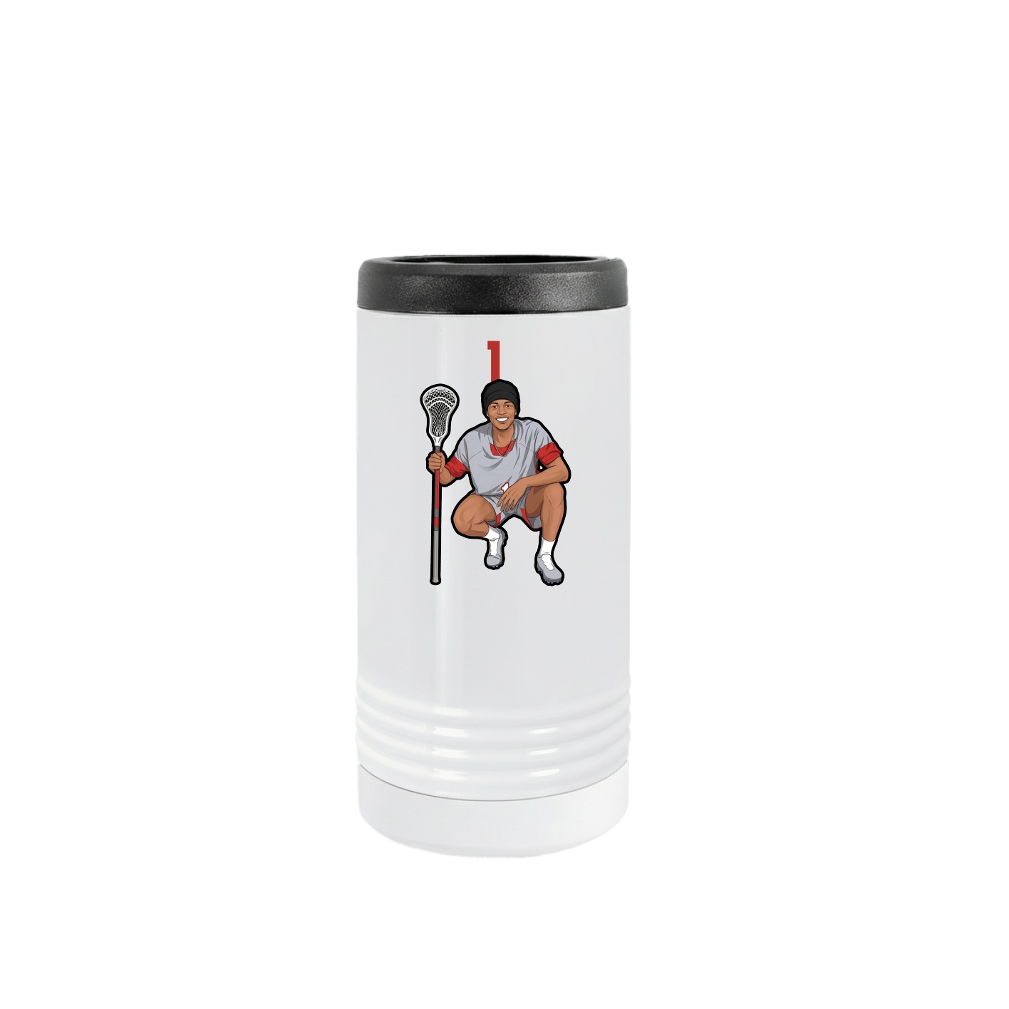 Slim Beverage Holder — Number Top in White
