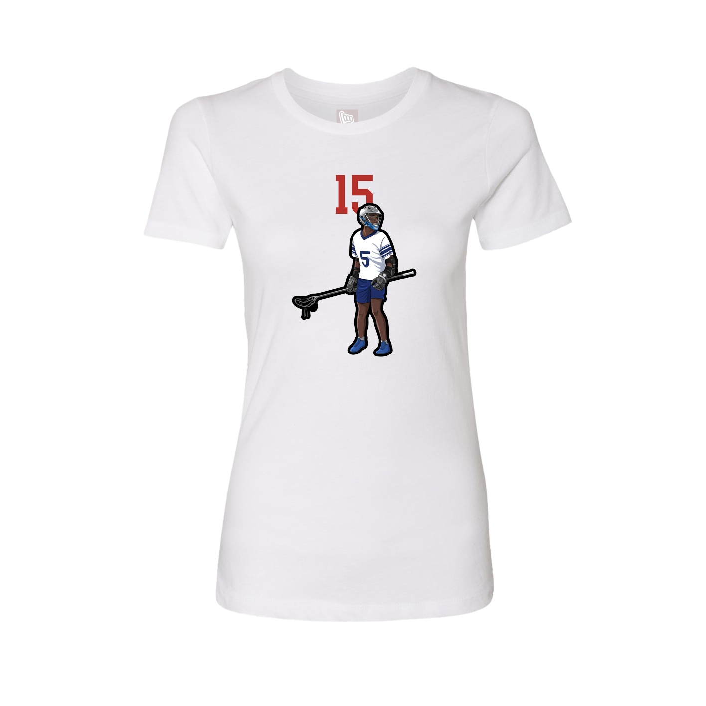 Womens Tee — Number Top in White