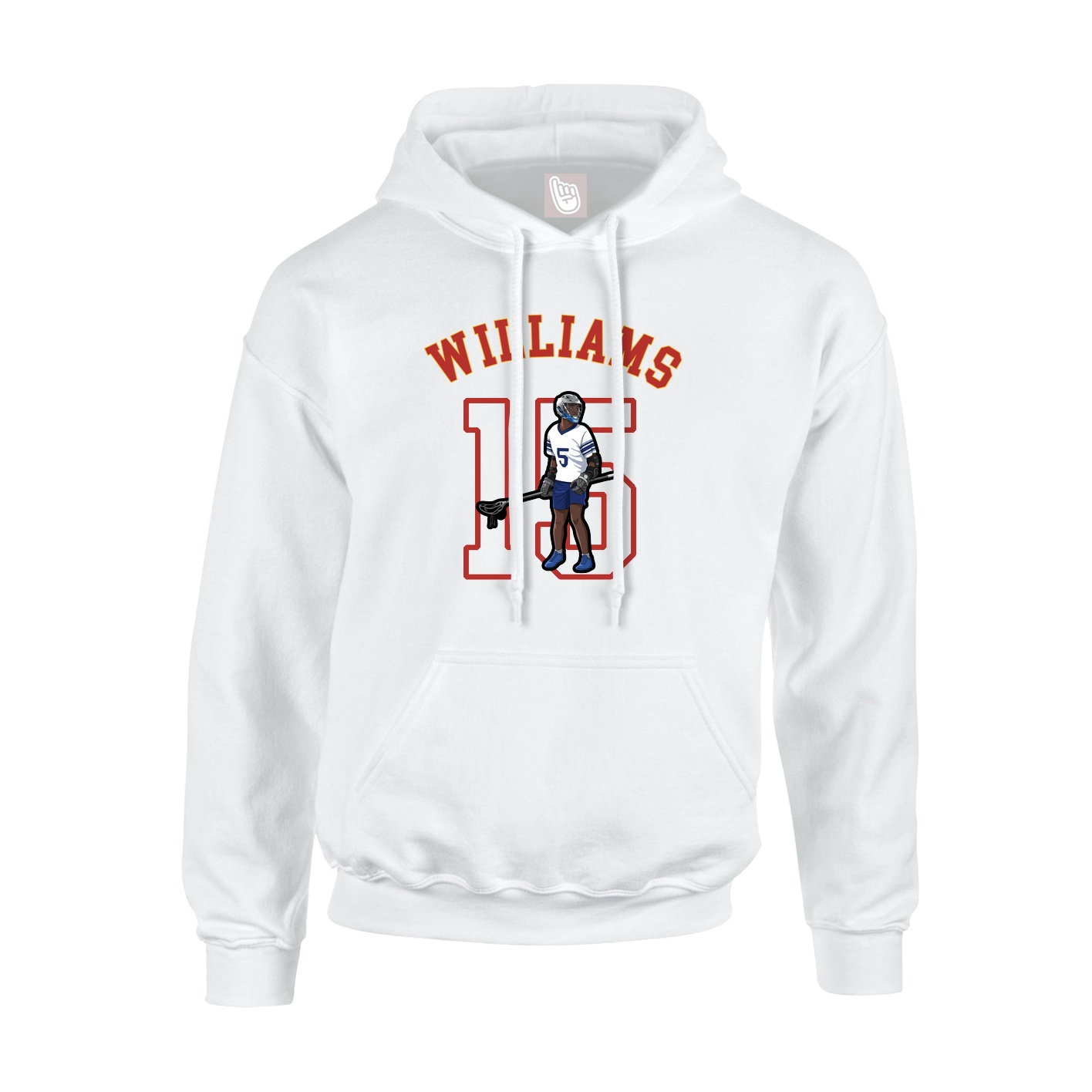 Youth Hoodie — Shirsey Arch in White
