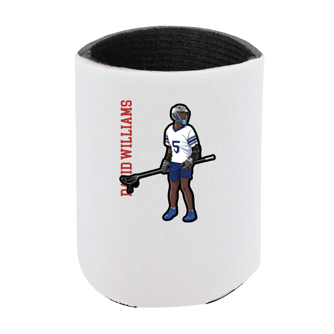 Can Holder — Name Vertical in White