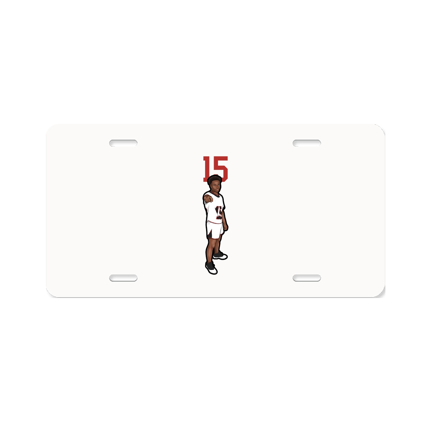 License Plate — Number Top in Classic