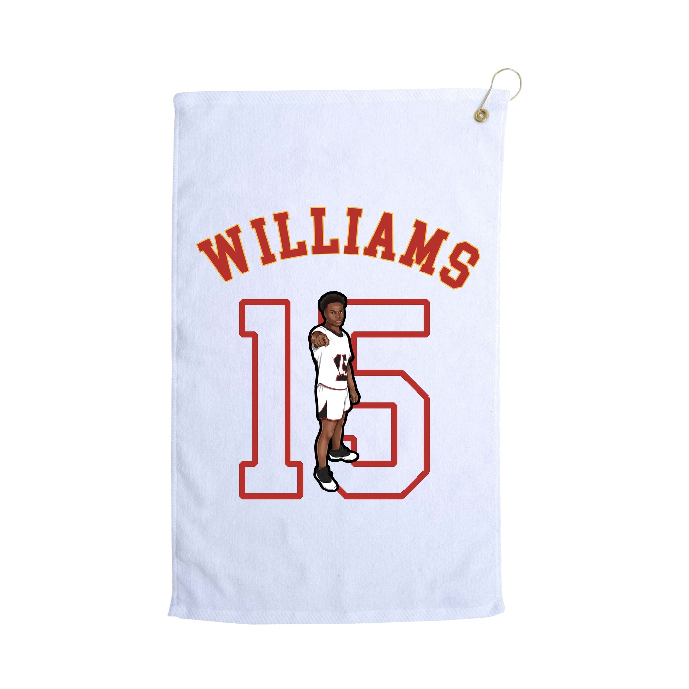 Golf Towel — Shirsey Arch in White
