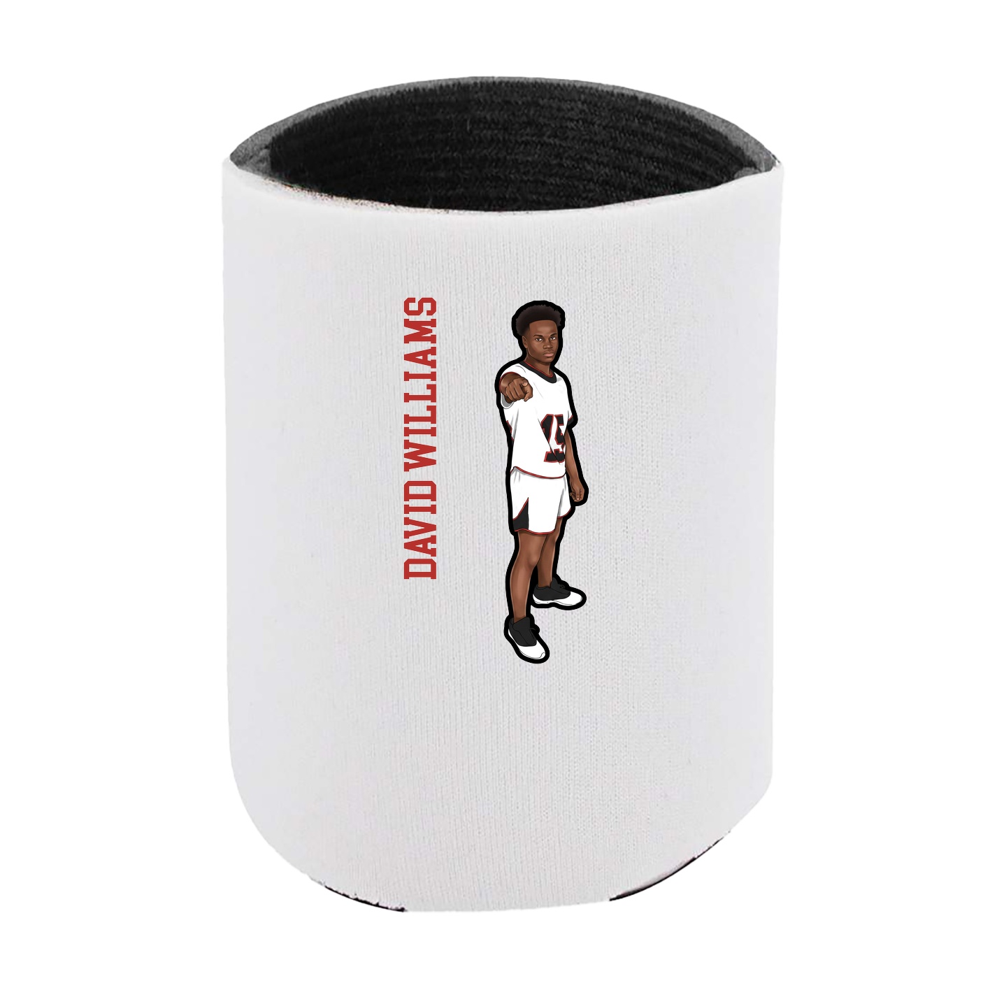 Can Holder — Name Vertical in White