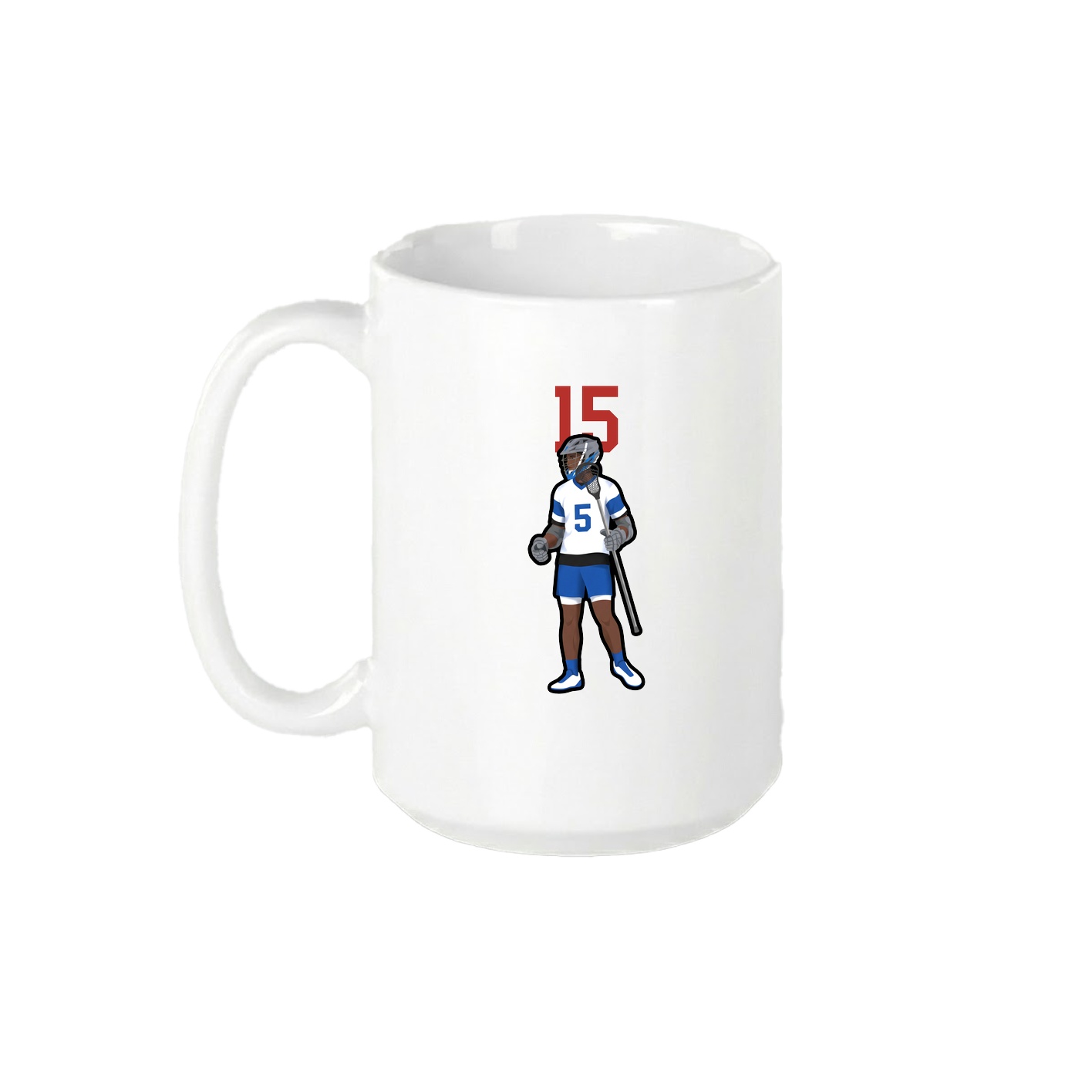 15oz Coffee Mug — Number Top in White