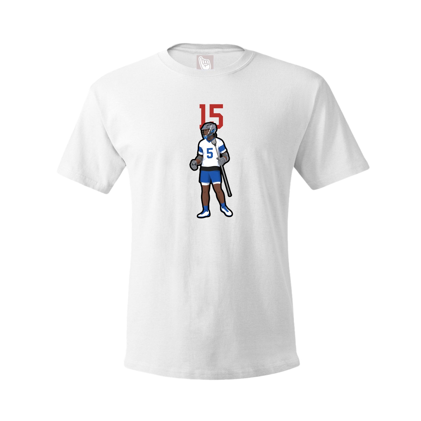 Youth Tee — Number Top in White