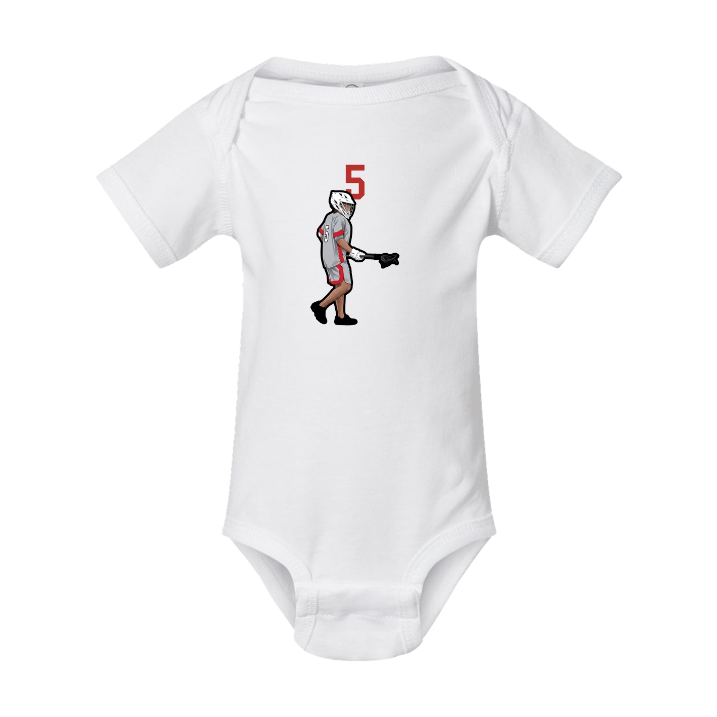 Baby Onesie — Number Top in White