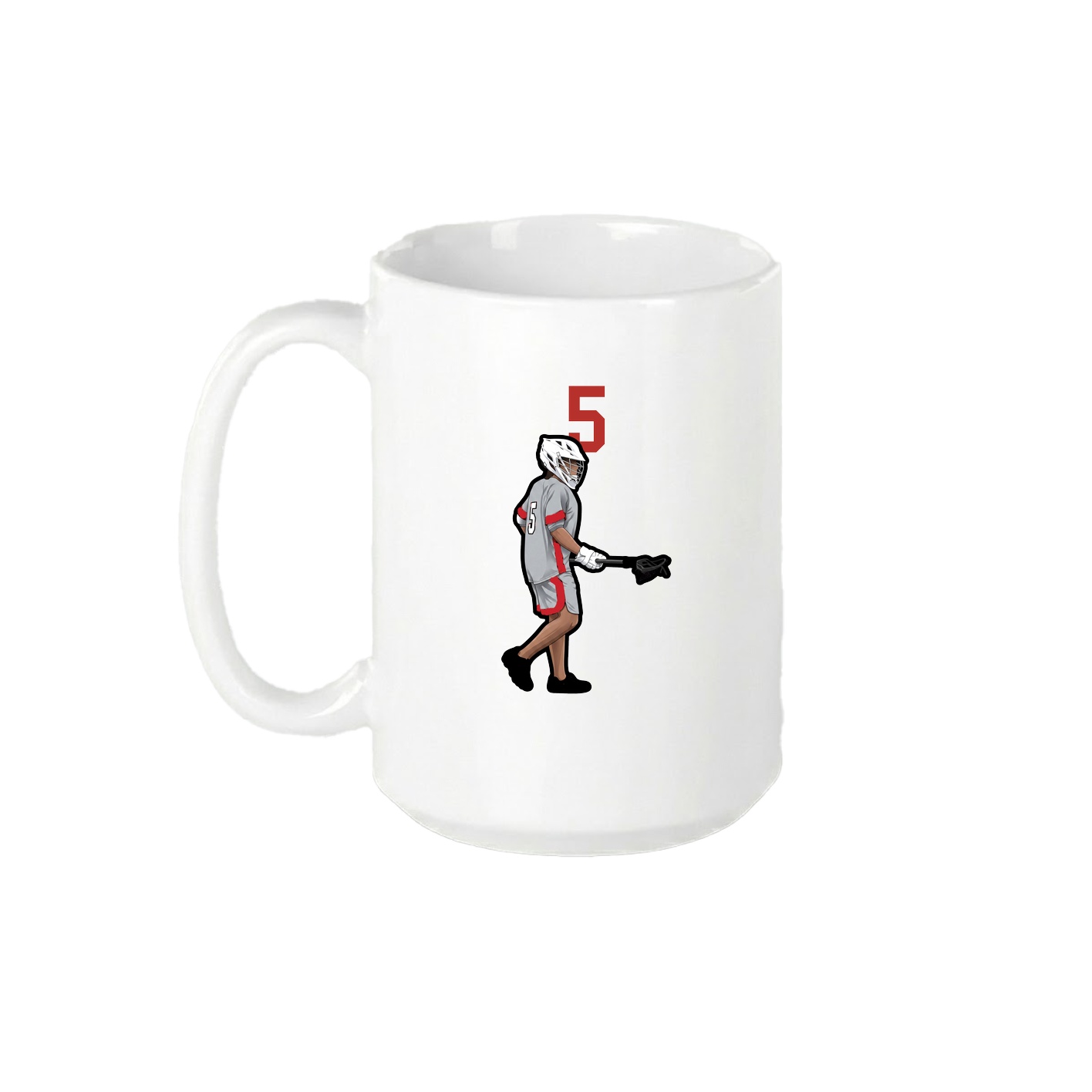 15oz Coffee Mug — Number Top in White