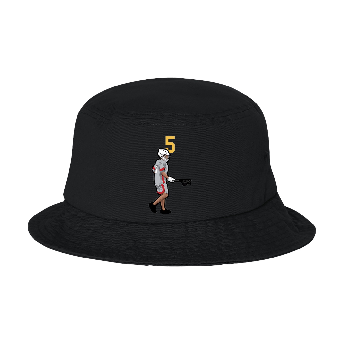 Bucket Cap — Number Top in Black
