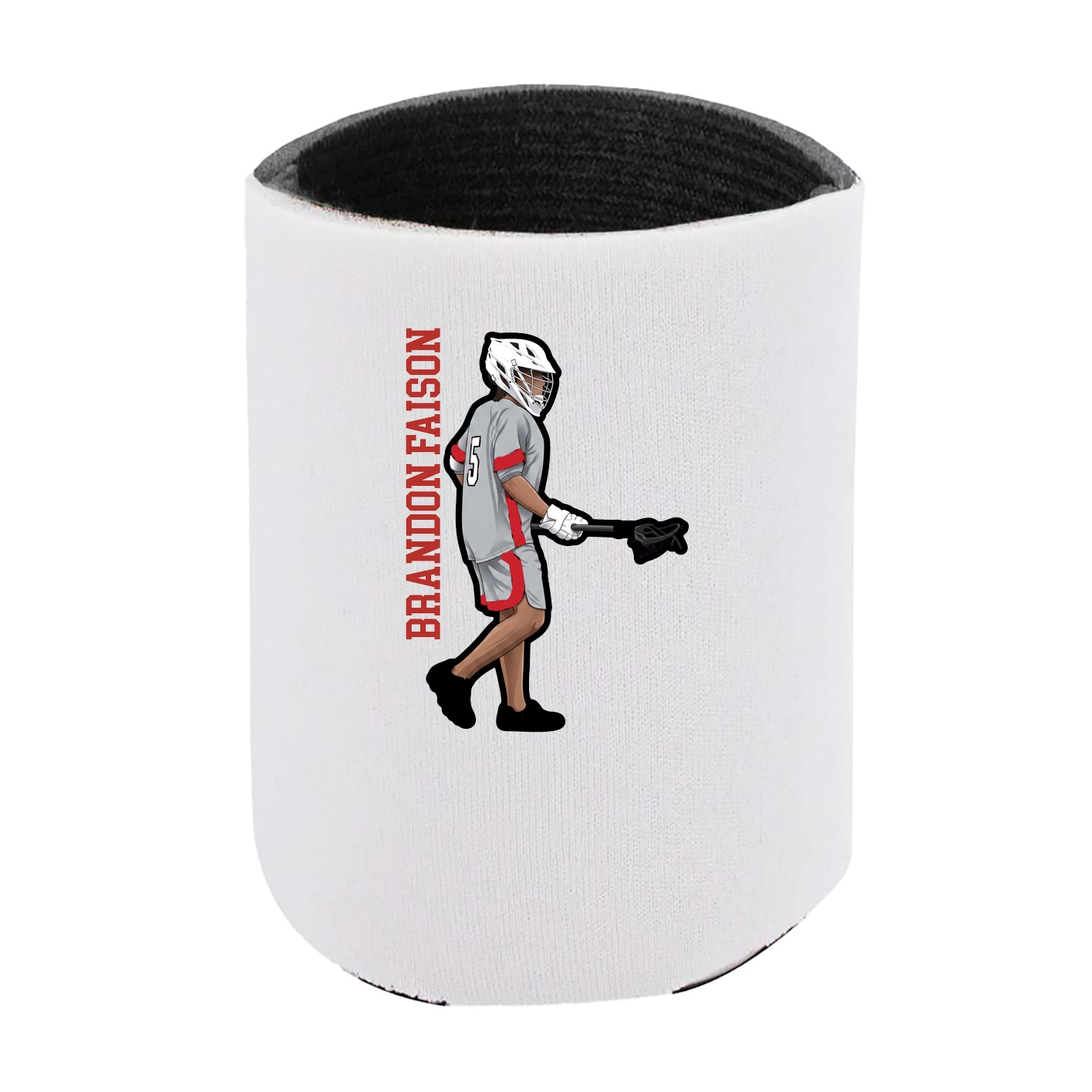 Can Holder — Name Vertical in White
