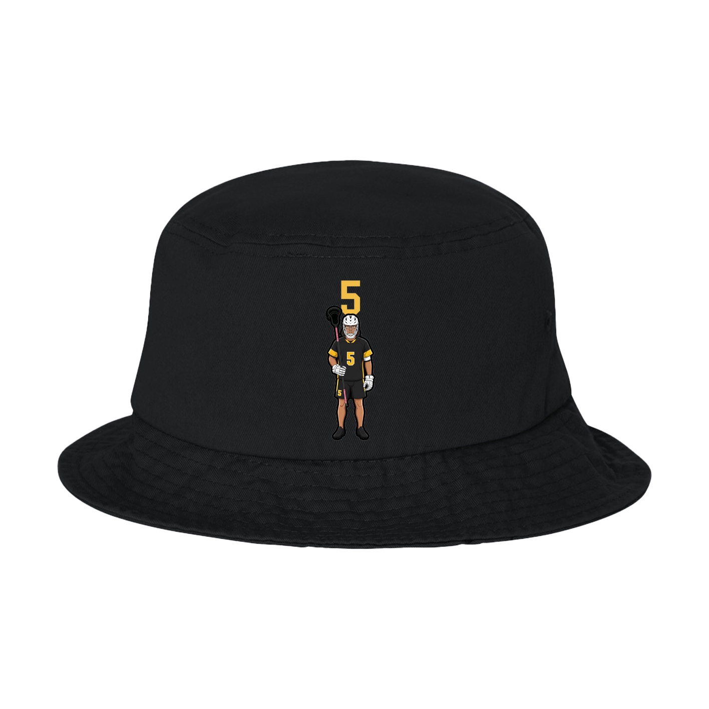 Bucket Cap — Number Top in Black