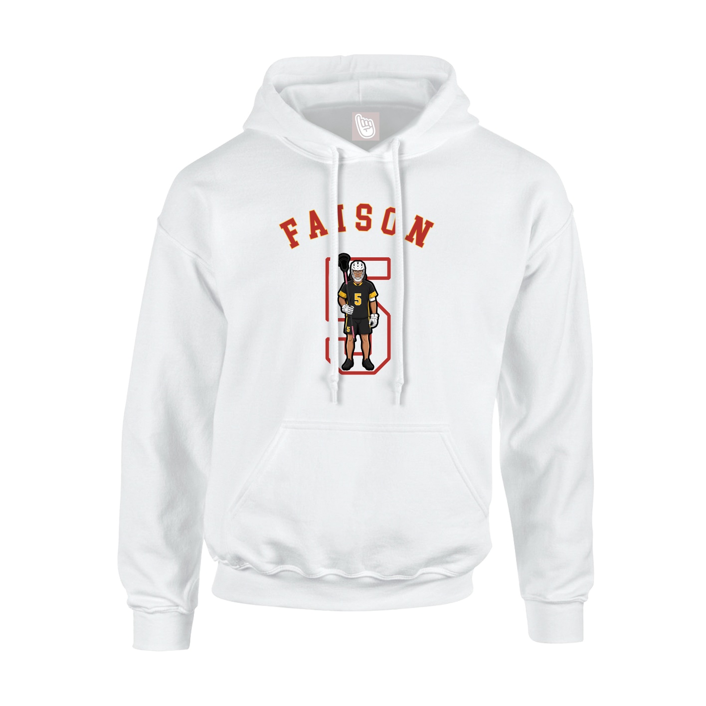 Youth Hoodie — Shirsey Arch in White