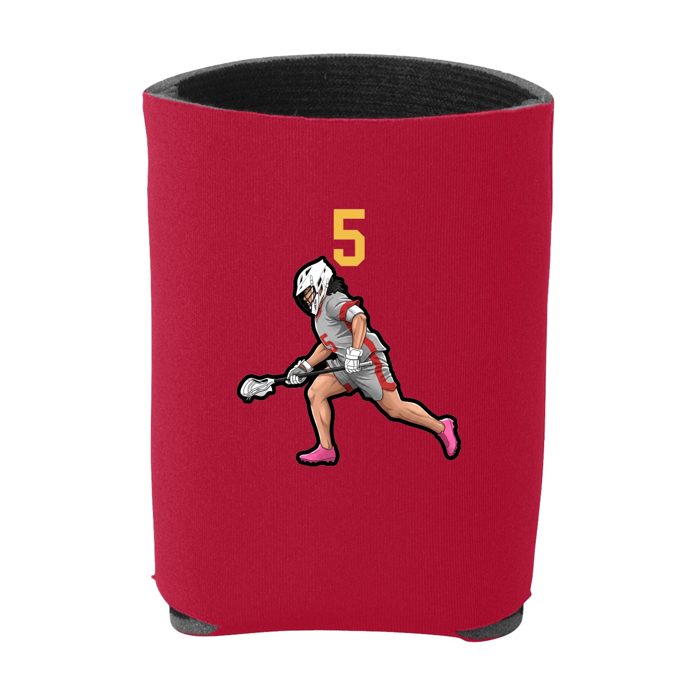 Can Holder — Number Top in Red