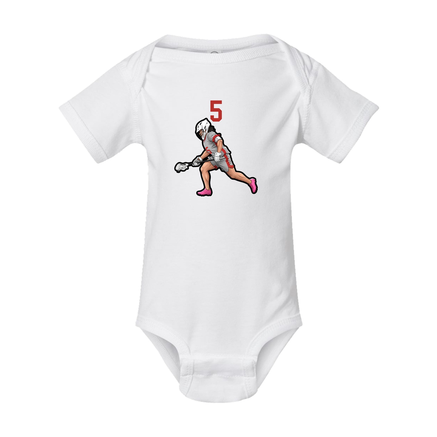 Baby Onesie — Number Top in White