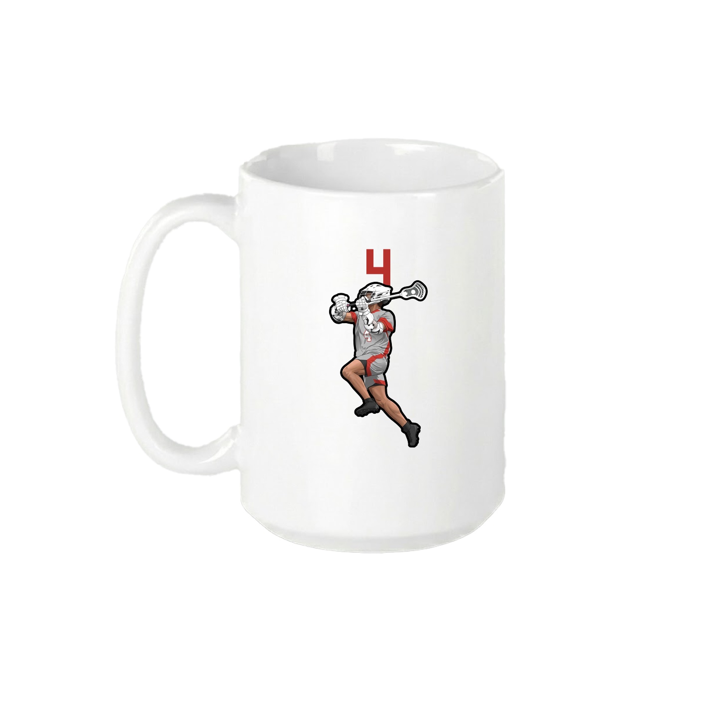 15oz Coffee Mug — Number Top in White