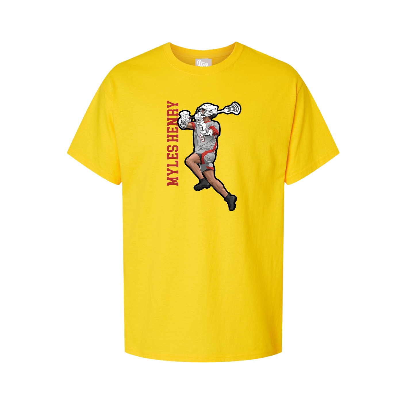 Tee — Name Vertical in Gold