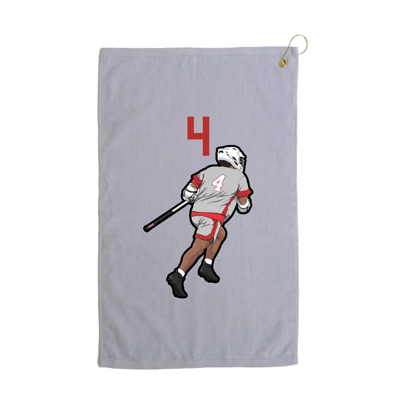 Golf Towel — Number Top in Grey