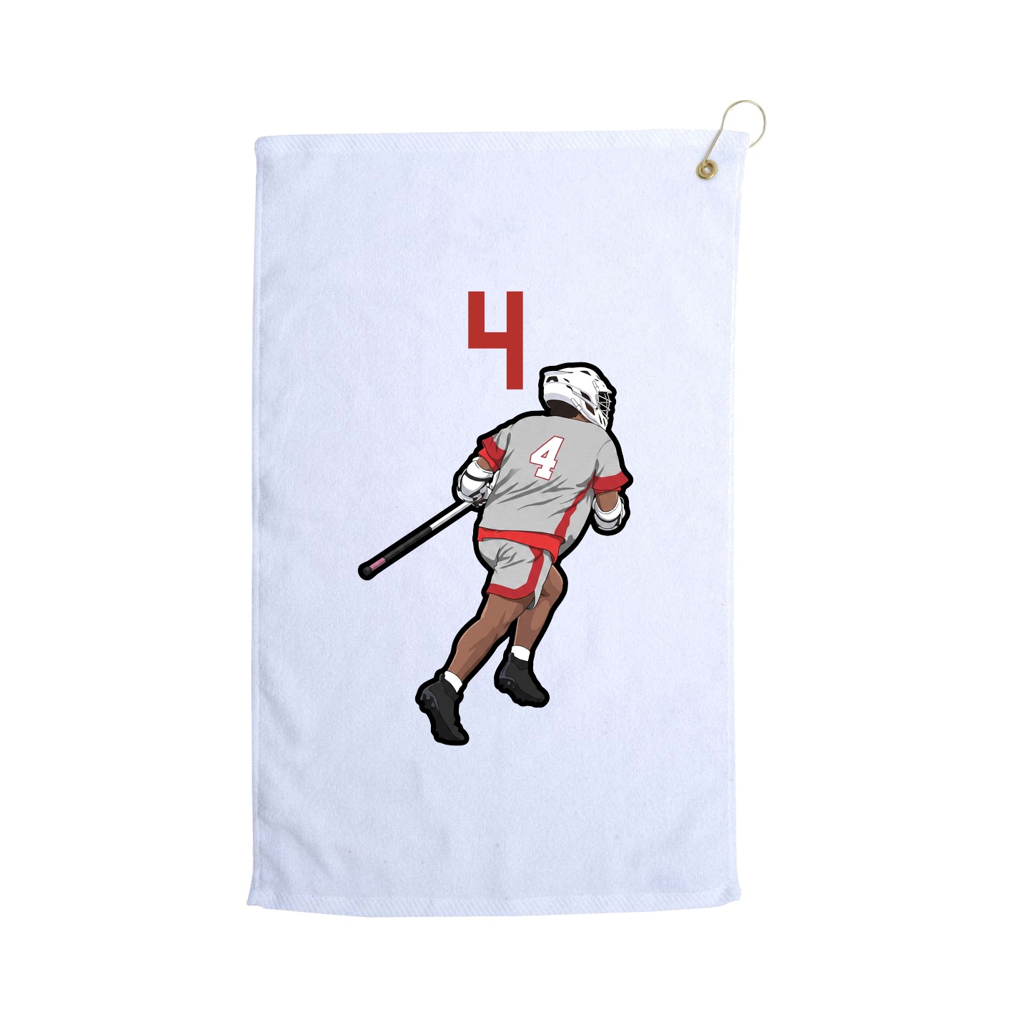 Golf Towel — Number Top in White