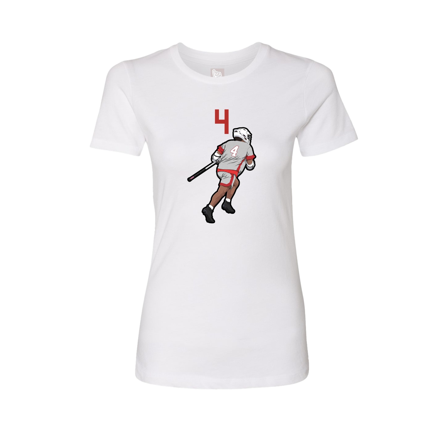Womens Tee — Number Top in White