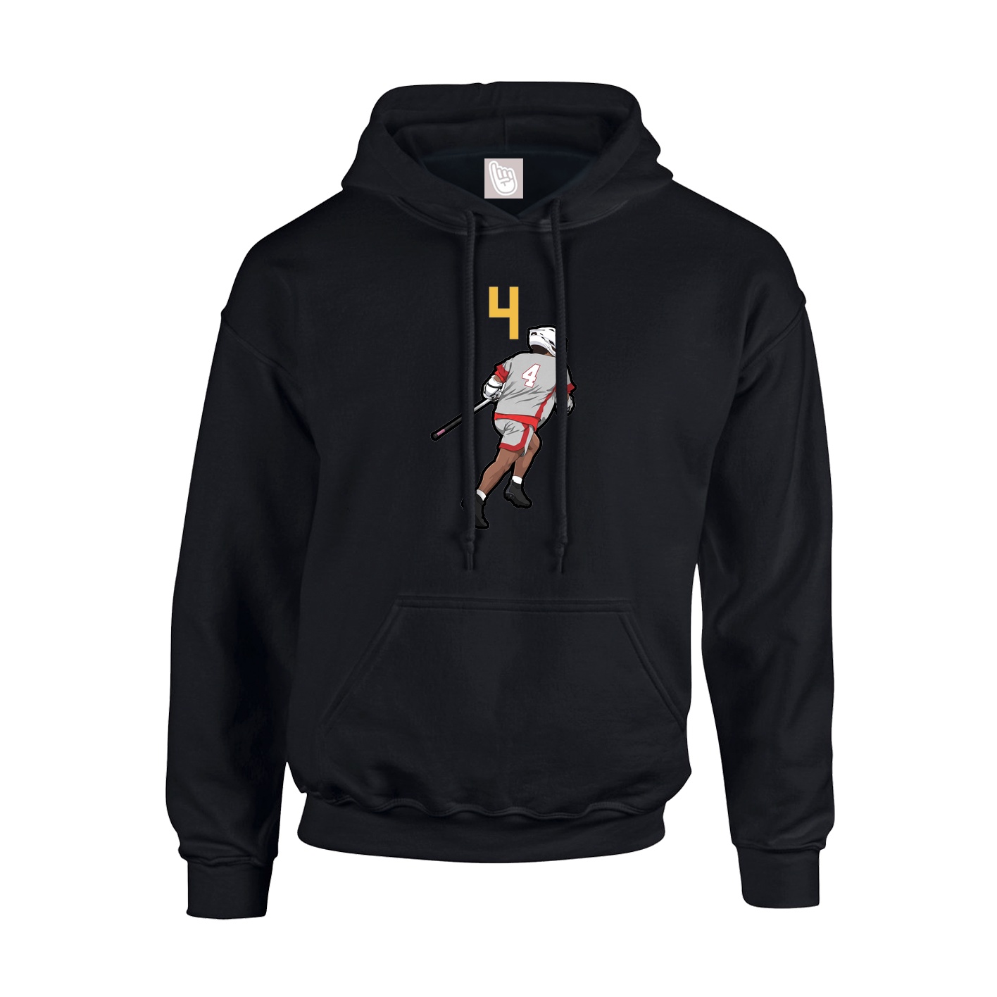 Hoodie — Number Top in Black