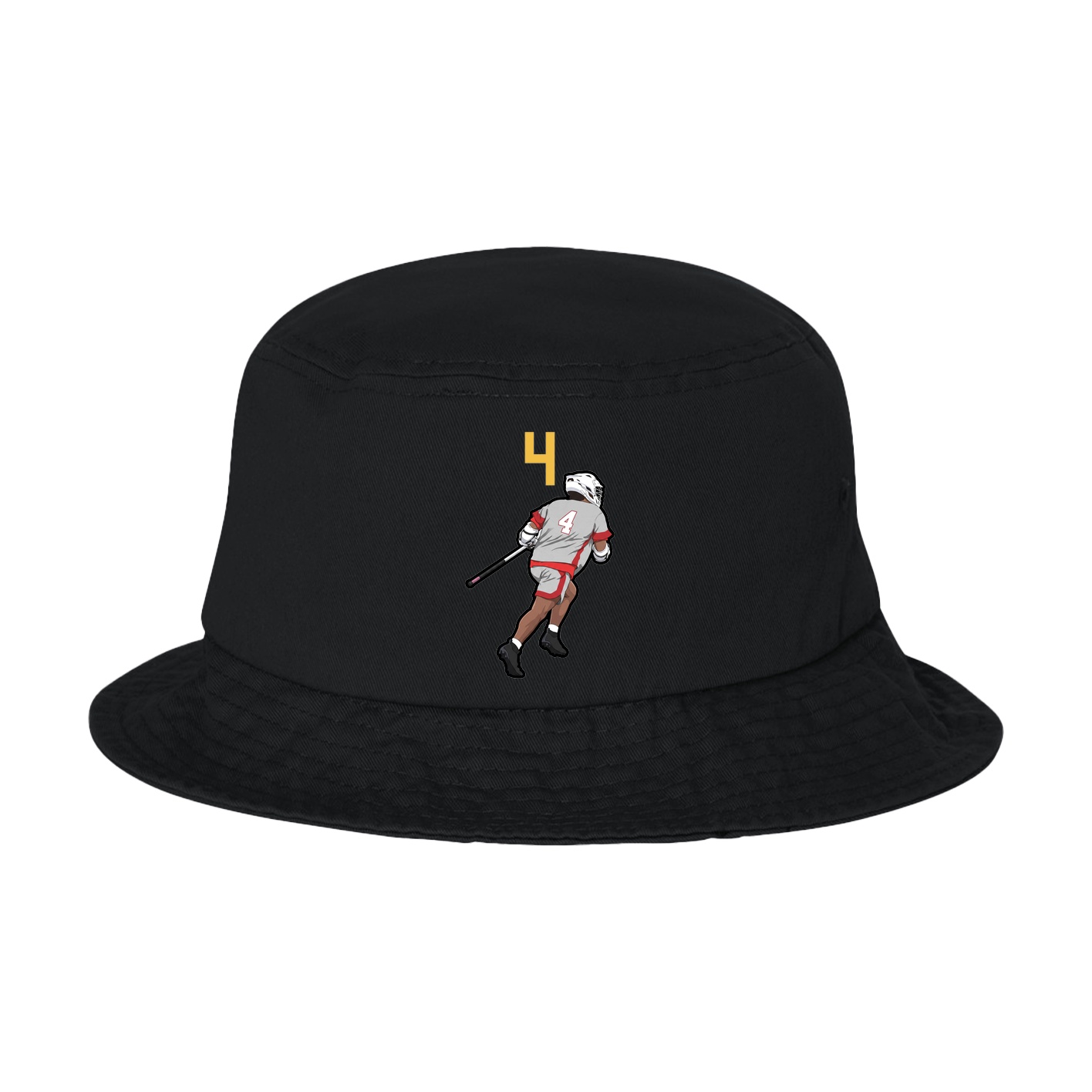 Bucket Cap — Number Top in Black