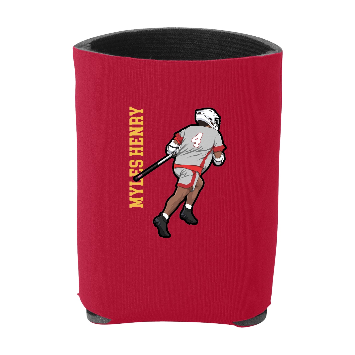 Can Holder — Name Vertical in Red