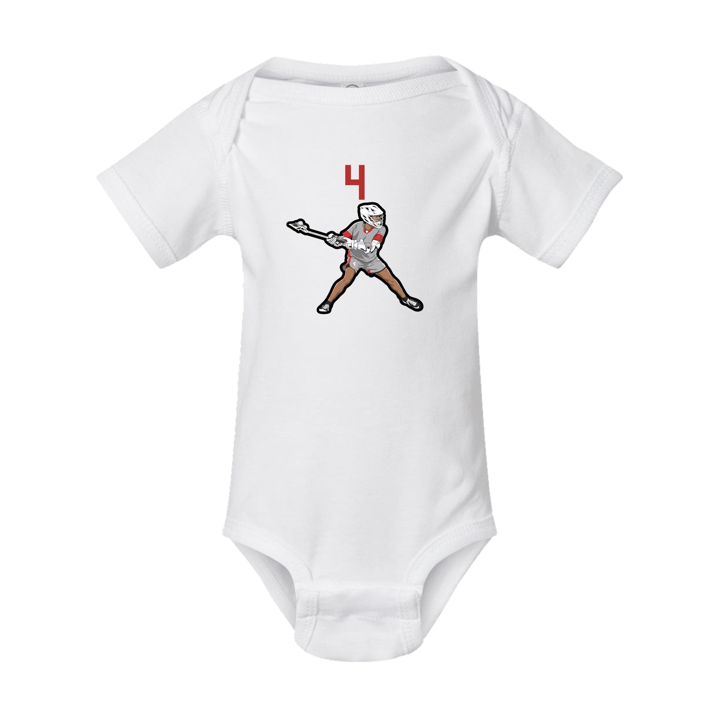 Baby Onesie — Number Top in White