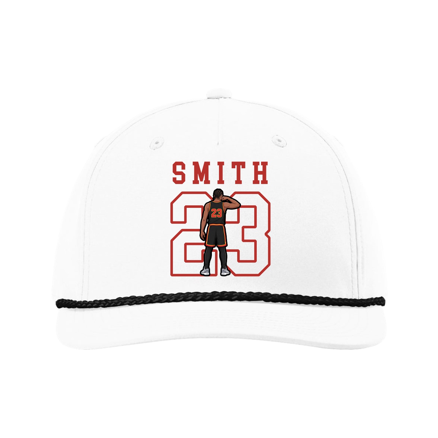 Five-Panel Classic Rope Cap — Shirsey in White