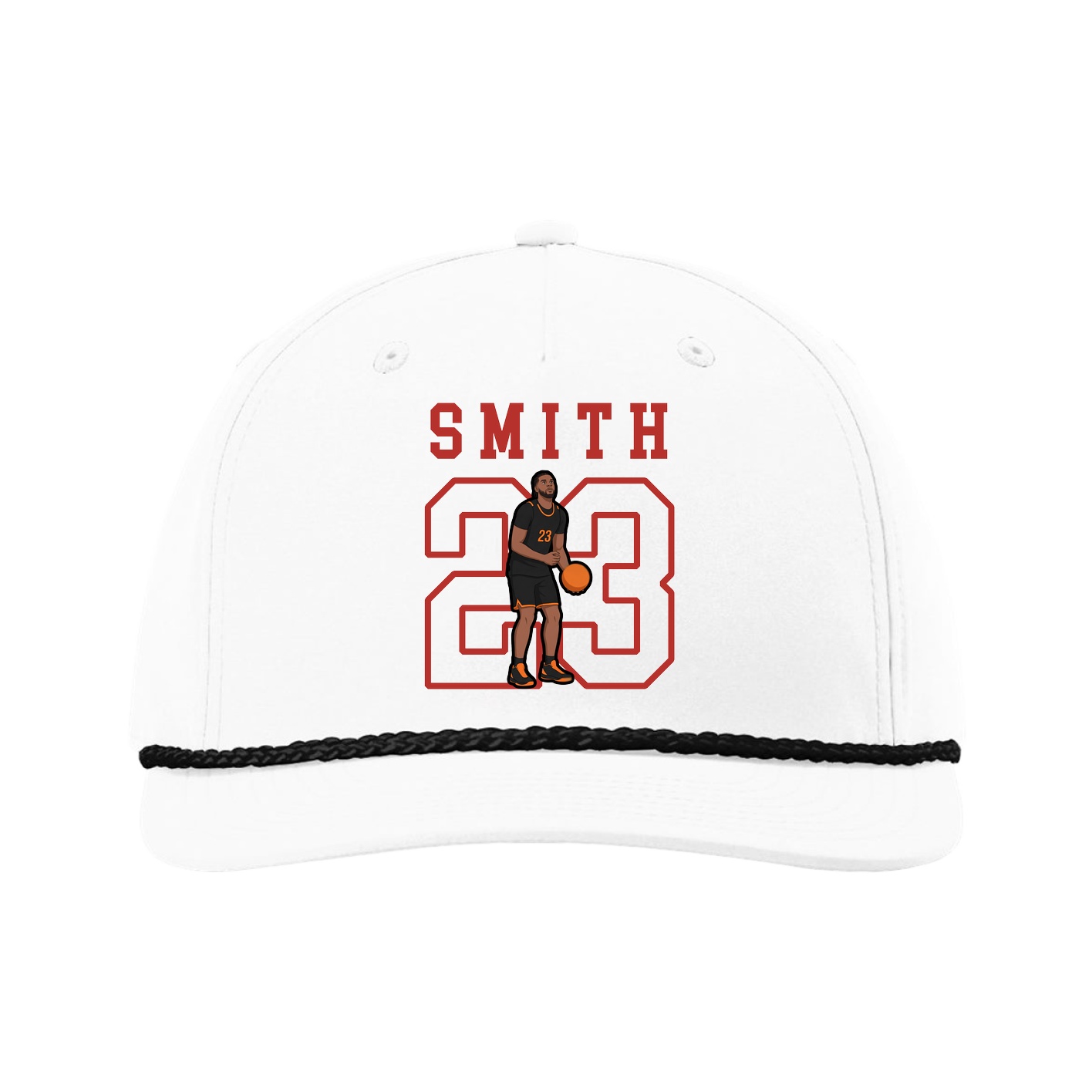 Five-Panel Classic Rope Cap — Shirsey in White