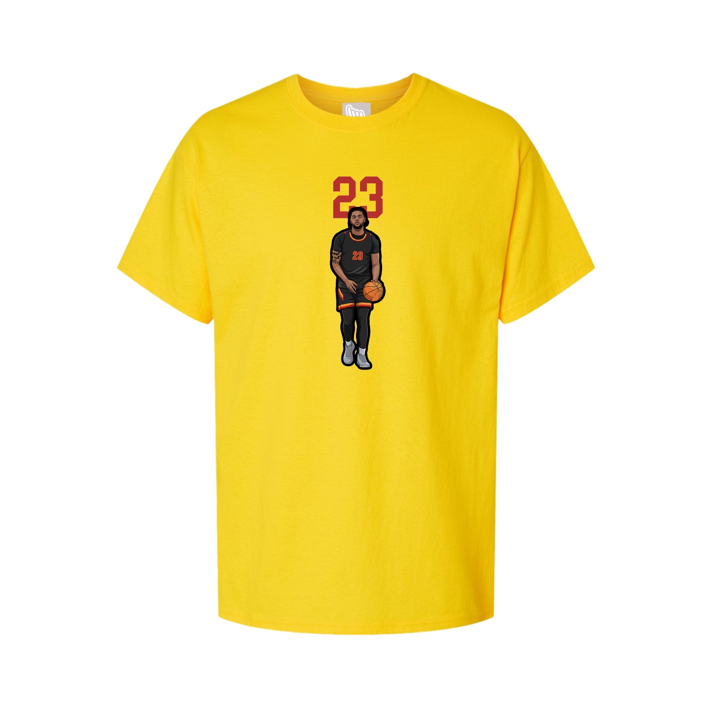 Youth Tee — Number Top in Gold