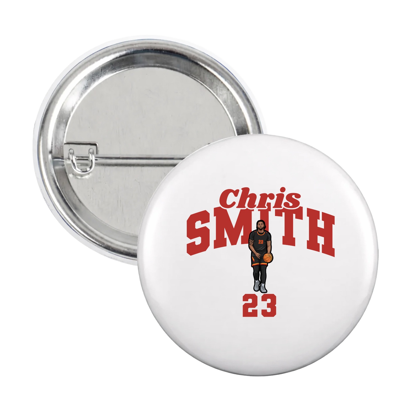 Game Day Button — Signature Arch in White